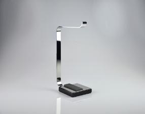 Toalheiro de Bancada Oriente Stone Inox e Preto