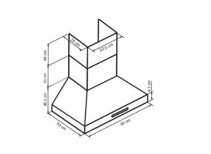 Coifa de Parede �mega 90cm Inox