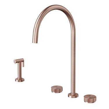 Misturador para Cozinha de Mesa com Ducha Lateral  Mix & Match Cobre Escovado
