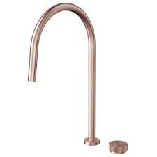 Torneira para Cozinha de Mesa com Ducha Retr�til Mix & Match Cobre Escovado