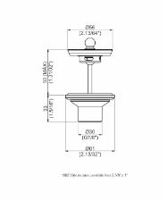 V�lvula para Lavat�rio  Preto Fosco