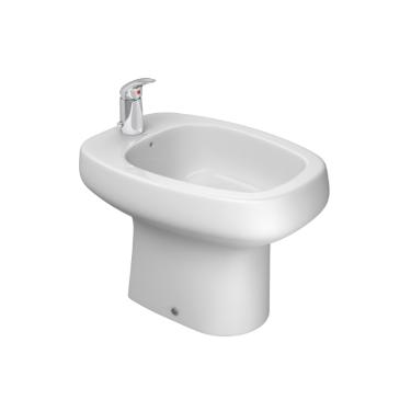 Bid� com 1 Furo para Ducha Vertical Monte Carlo Branco - BV.81.17