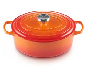 Panela Oval 27cm Signature Laranja