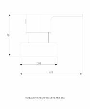 Acabamento para Registro Base Deca 1/2 e 3/4 e 1 Led Cromado