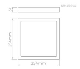 Plafon de Sobrepor Eco 24w 4000k Branco