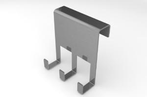 Gancho Triplo 9cm Inox