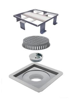 Ralo Square Tampa Oculta 10 cm x 10 cm