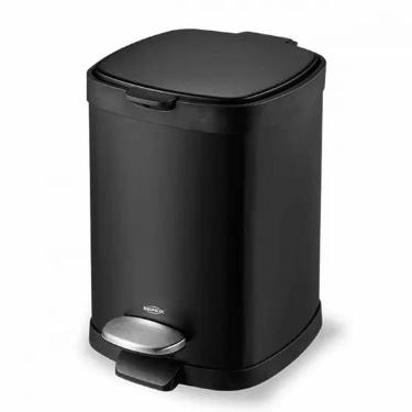 Lixeira com Pedal e Balde 6L Preta