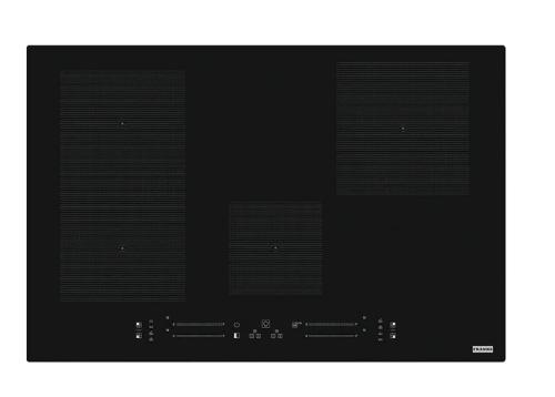 Cooktop de indu��o c/ 4 Zonas Maris Vidro Preto Franke FMA 804 77x51
