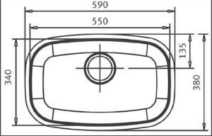 Cuba Invicta com v�lvula 55x34 Alto Brilho