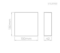 Arandela Luz Geral 75w 3000k Branco