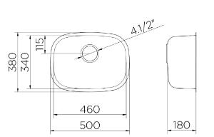 Cuba Invicta com V�lvula 46x34 Polido