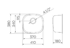 Cuba Invicta com V�lvula 37x34 Alto Brilho