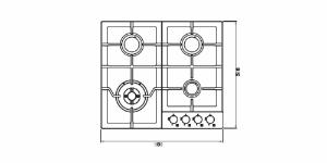 Cooktop Zurique a G�s 60Cm