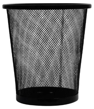 Lixeira Office Redonda 5L Preto