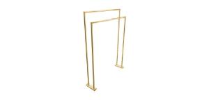 Toalheiro Duplo de Ch�o Arch Brushed Gold