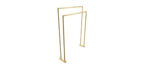 Toalheiro Duplo de Ch�o Arch Brushed Gold