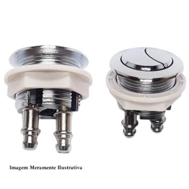 Bot�o Duplo Acionamento Cromado