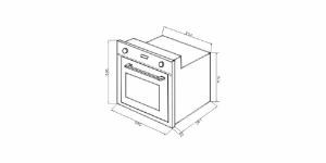 Forno Zurique El�trico 60Cm