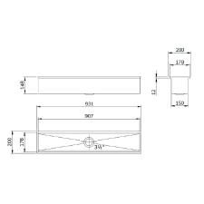 Canal Equipado 90,7X17,6 CE-3 Inox