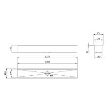 Canal Equipado 123X20 CE-4 Inox