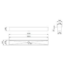 Canal Equipado 153X20 CE-5 Inox