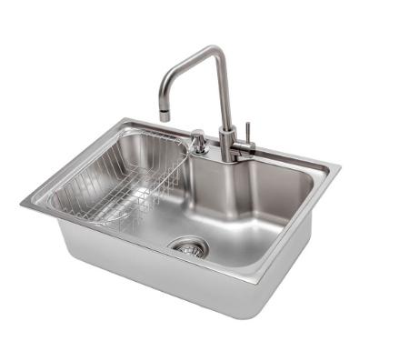 Cuba Funzionale com Acess�rio e V�lvula 66x45Cm Inox