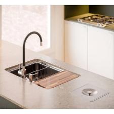 Cuba Docol Massima com Acess�rio V�lvula e Lixeira 68x48 Inox