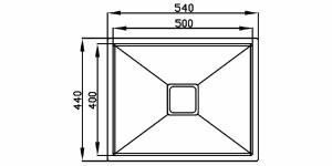 Cuba Primaccore com V�lvula 54X44Cm Black Matte