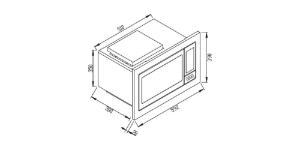 Micro-Ondas Zurique Steel Digital 60Cm