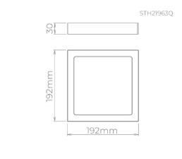 Plafon de Sobrepor Eco 18w 3000k Branco