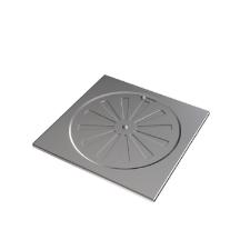 Ralo Quadrado 15cm Inox