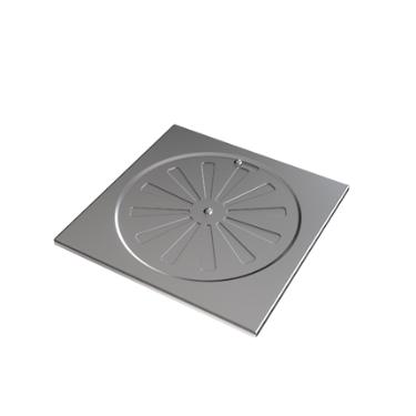 Ralo Quadrado 15cm Inox