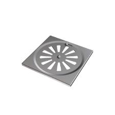 Ralo Quadrado 10cm Inox