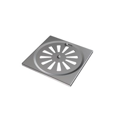 Ralo Quadrado 10cm Inox