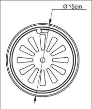 Ralo Redondo10cm Inox
