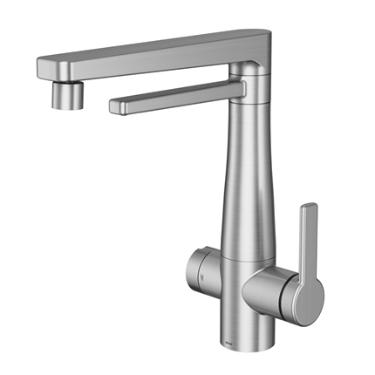 Torneira para Cozinha de Mesa com Purificador Nova Vitalis  Inox Escovado