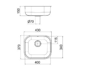 Cuba Invicta 40x34 com V�lvula Polido