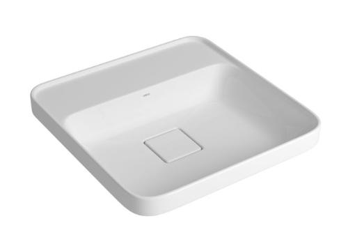 Cuba Sobrepor Quadrada com Mesa Branca - L.21040.M.17