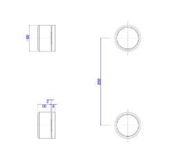 Acionamento Misturador para Lavat�rio Redondo Deca You Cromado