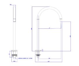 Bica para Lavat�rio de Mesa Redonda G Deca You Black Matte
