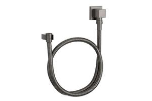 Kit Flex�vel Quadrado com Suporte para Ducha Manual Dark Antracite