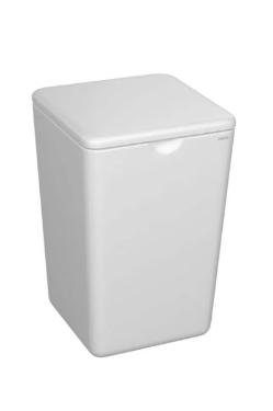 Lixeira Quadrada Senses Branco Fosco