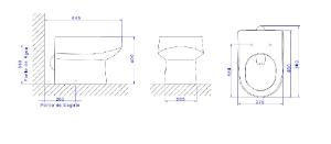 Bacia Convencional Carrara Cinza Antracite - P.60.85
