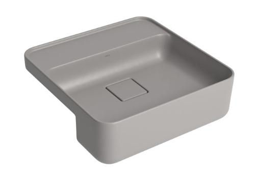 Cuba Semiencaixe com Mesa Quadrada Soft Antracite - L.61040.M.85