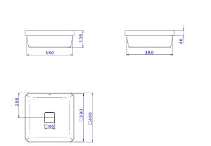 Cuba Sobrepor Quadrada S�lvia -  L.21040.49