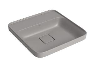 Cuba Sobrepor Quadrada com Mesa Cinza Antracite - L.21040.M.85