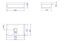 Cuba Sobrepor Retangular �bano Fosco - L.23050.94