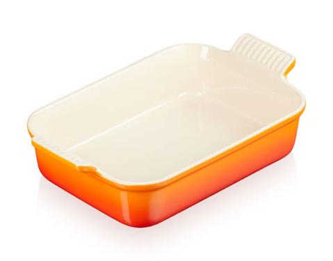 Travessa Retangular Heritage 32cm Laranja