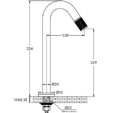 Torneira para Lavat�rio de Mesa Rose Gold